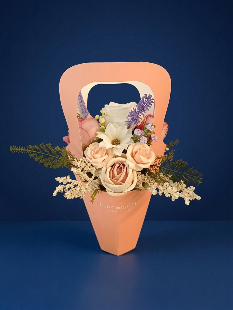 بگ دوطرفه گل مصنوعی ساده و زیبا